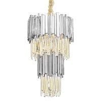 Люстра многоярусная Luxxu Modern Cascade Chandelier Silver Metal Glass 45 40.5519-3