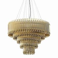 Люстра MATHENY CHANDELIER 5 SUSPENSION by DELIGHTFULL Gold | Глянцевое золото