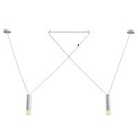 Wireflow LED White Suspension lam 2 патрона designed by Jordi Vilardell