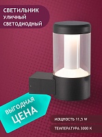 Светильник светодиодный Elvan PJ-1504/1-11,5W-WW-Gr