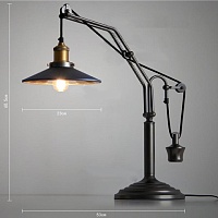 Лампа Industrial Table Lamp 3879 черный