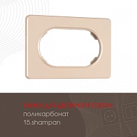Рамка для двойной розетки 502.15-double.shampan Arte Milano