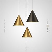 Серия подвесных светильников c конусообразными плафонами из металла Lampatron RIGEL