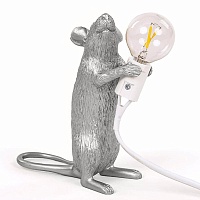 SLT Big Mouse Lamp #1 Silver H25 Настольная Лампа Мышь