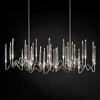 Люстра Long Chandelier Nickel L120 by Il Pezzo Mancante LN61113