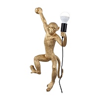 Monkey Lamp Gold Wall Left Светильник