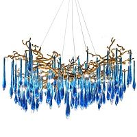 Люстра Blue Fountain Chandelier | Диаметр 80 см