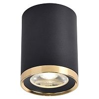 Черный спот с золотым кольцом Tendency 7 см Loft-Concept 42.409-3
