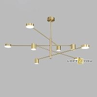 Светильник потолочный Cosmo Brass Spider 2 Loft4You L03584