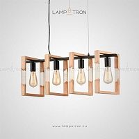 Серия реечных светильников с деревянными плафонами-рамками KLEM LONG