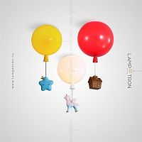 Серия потолочных светильников с яркими фигурками на воздушных шарах для детской Lampatron BLOW
