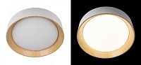 Светильник потолочный круглый Assol cup White Wood диаметр 45 48.507-3