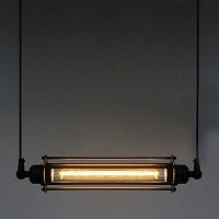 Подвесной светильник Loft Industrial Edison Cage Horizontal Mono Loft Concept 40.059