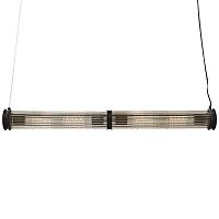 Подвесной светильник Glass TUBE Pendant Double Black 40.3201-2 Loft-Concept