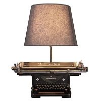 Настольная лампа Antique Typewriter Mercedes с абажуром 43.726