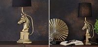 Настольная лампа с абажуром Lampshade Horse Sculpture Gold 43.1047-2