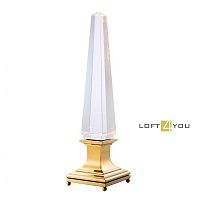 Настольная лампа Table Lamp Solaire Gold Finish Crystal Glass Ul 111031 111031