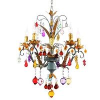 Люстра Colored Glass Pendant Chandelier 55