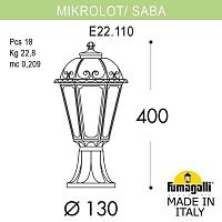 Светильник уличный наземный FUMAGALLI MIKROLOT/SABA K22.110.000.VXF1R