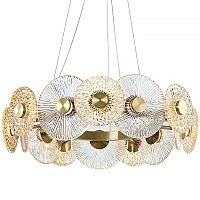 Люстра Clear and Amber Discs Chandelier | диаметр 110 см