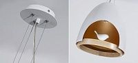 Люстра белого цвета с деревянным обручем PROVENCE BIRD Loft-Concept 40.6413-3