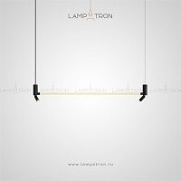 Реечный светодиодный светильник с двумя поворотными плафонами цилиндрической формы Lampatron DIKKEN