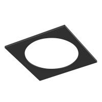 Рамка COMBO-1 квадратная одинарная черная SWG PRO 4143