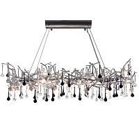 Люстра Waterfall Chandelier Crystal Silver Drops