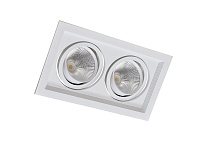 Встраиваемый светодиодный светильник, 30Вт Donolux DL18893/02 White SQ