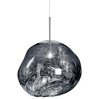 Подвесной светильник Tom Dixon Melt Pendant Silver | диаметр 26 см