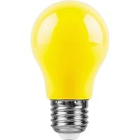 Лампа светодиодная Feron E27 3W желтый Шар Матовая LB-375 25921