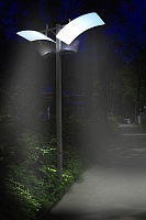 Русские фонари Sky парковый светильник двухголовый 560-42/w-50