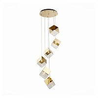 Потолочная люстра Pyrite Chandelier gold cube 6 Loft-Concept 40.5433-2