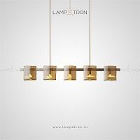 Реечный светильник с двойными стеклянными плафонами прямоугольной формы Lampatron JANICE LONG