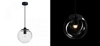 Подвесной светильник Selene Glass Ball Ceiling Lights Black 40 cm Loft-Concept 40.5964-3