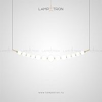 Реечный светильник в виде бус с шарообразными стеклянными плафонами LIOBA LONG