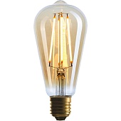 Лампа светодиодная диммируемая E27 4W 2200K колба золотая 057-080