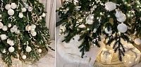 Дизайнерская Елка с Белым Декором Christmas Tree White Balls Loft Concept 79.024-4