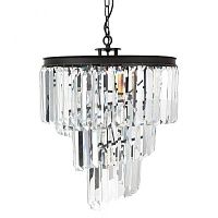 Люстра RH 1920s Odeon Clear Glass Spiral Chandelier - 3 rings Loft Concept 40.1512