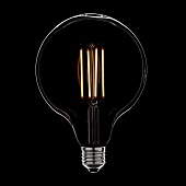 Лампа светодиодная диммируемая E27 4W шар прозрачная 056-786