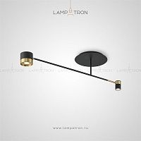 Серия потолочных светильников с цилиндрическими плафонами на вертикальных рейках Lampatron BITTEN