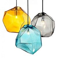 Подвесной светильник Color Ice Cube Pendant | Янтарь (Amber)