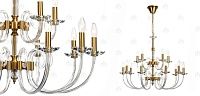 Люстра Twisted Glass Candles Chandelier 15 40.4711-2