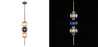 Подвесной светильник Shell Beads с цветным стеклом 40.5320