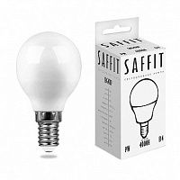 Лампа светодиодная SAFFIT SBG4509 E14 9W 4000K 55081 Шарик