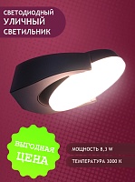Светильник светодиодный Elvan PJ-1506-8.3W-WW-Gr