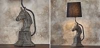 Настольная лампа с абажуром Lampshade Horse Sculpture 43.1046-2
