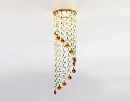 Точечный светильник Ambrella Light CRYSTAL K3440 CL/BR/G