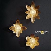 Бра Luxury Brass Modern Flower L02979