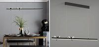 Линейный светильник со стрекозами Dragonfly Linear Chandelier Black Loft-Concept 40.6269-0